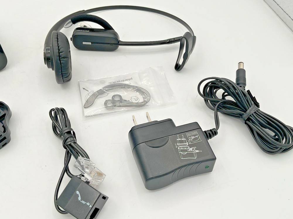 Plantronics C054A Wireless Headset System DECT COMPLETE CLEAN Fast Free Shipping
