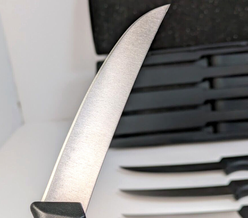 Pampered Chef 1035 Steak Knife Set Sharpening Case Vintage Pristine