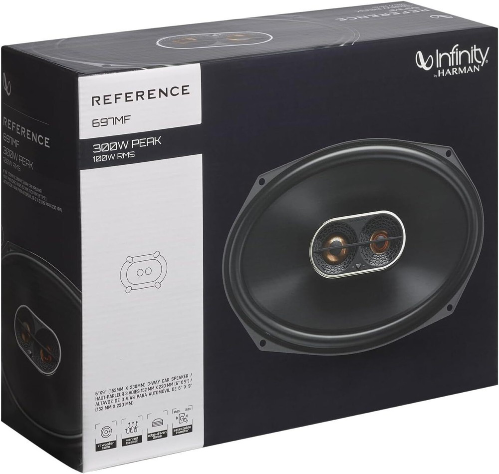 Infinity REFERENCE Series REF-697MF 6x9" 3 Way Car Audio Speakers 1 Pair