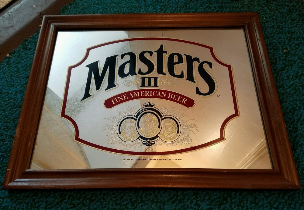 1985 Masters beer mirror