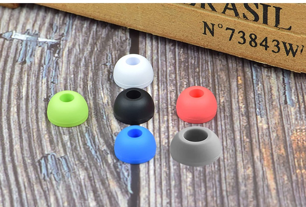 Replacement Silicone Ear Tips Earbuds Buds Set Compatible with small, Blue