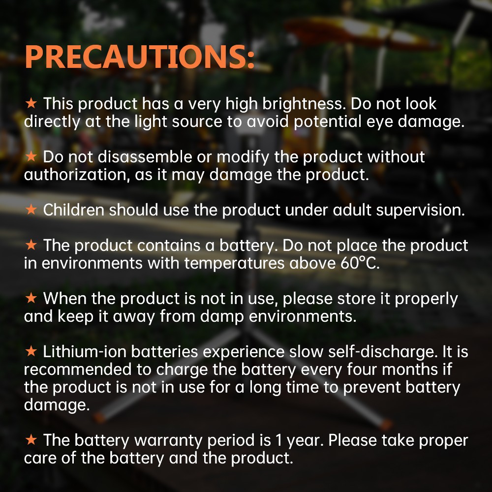 Smart Rechargeable Magnetic LED Flashlight Adjustable Height Camping Light US