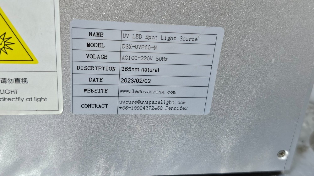 Curing Equipment DSX-UVP60-N Spot Light Source UV LED