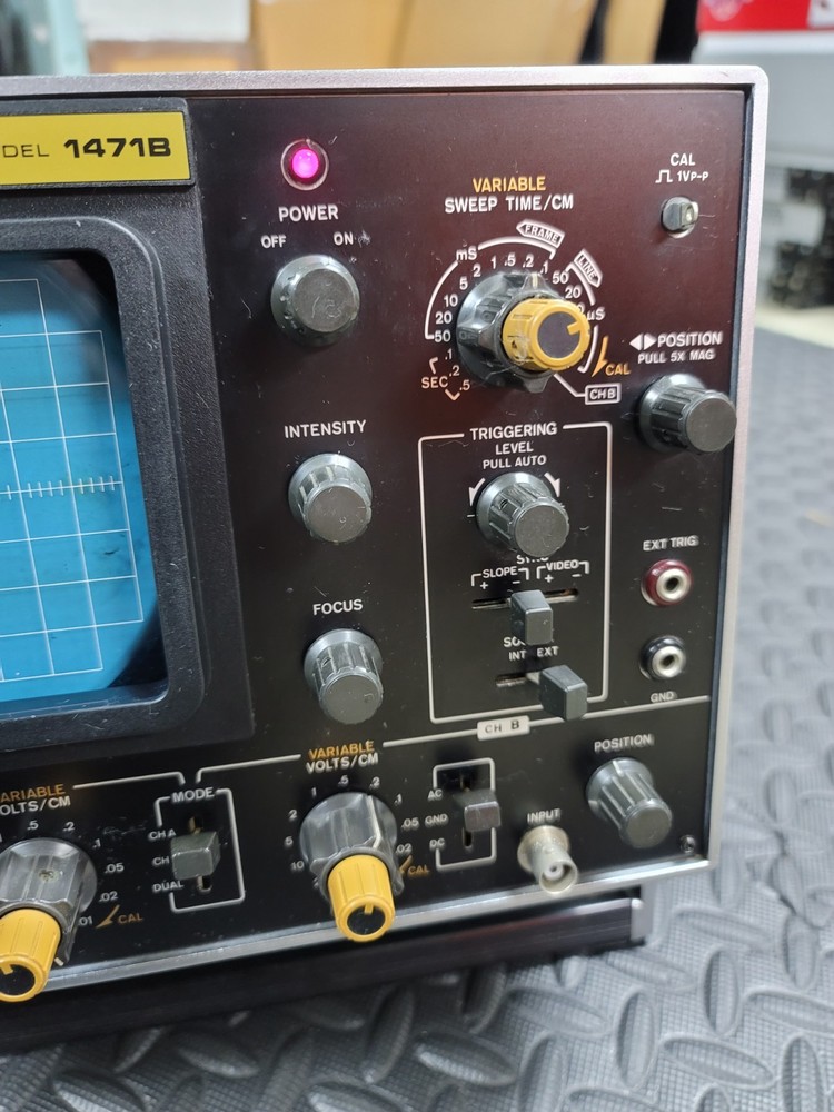 BK Precision 1471B Dual-Trace Analog Oscilloscope - AS IS