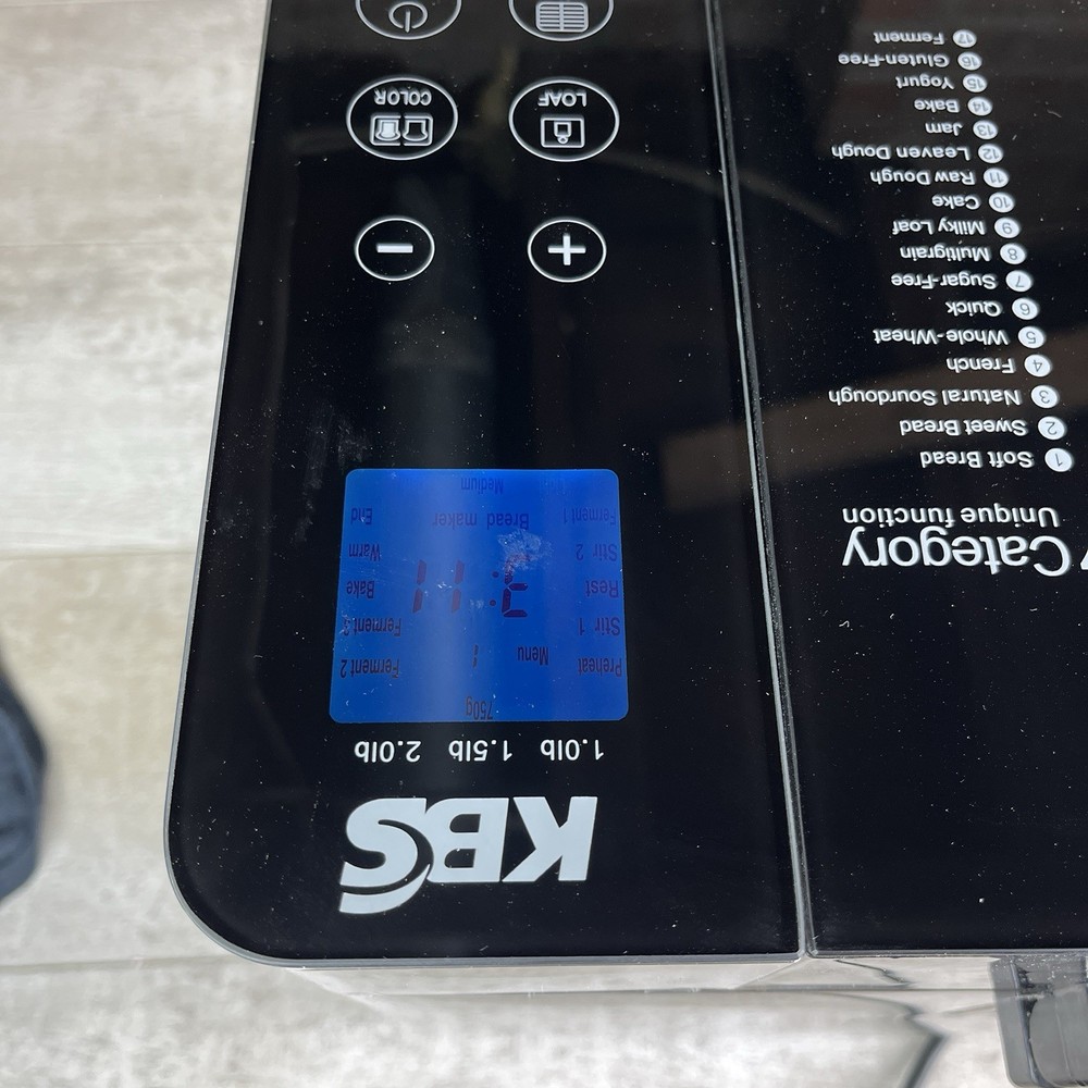 KBS MBF-010 Pro Bread Machine 2 Lb 17-in-1 Automatic Breadmaker Tested