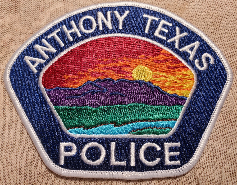 TX Anthony Texas Police Patch