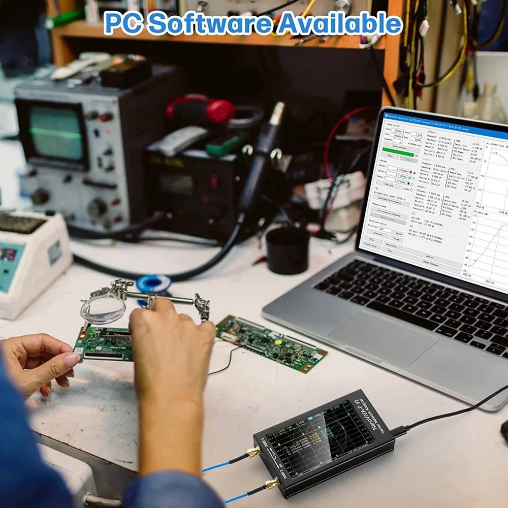 NanoVNA-F V2 Vector Network Antenna Analyzer 4.3" 5000mAh Measuring S Parameters