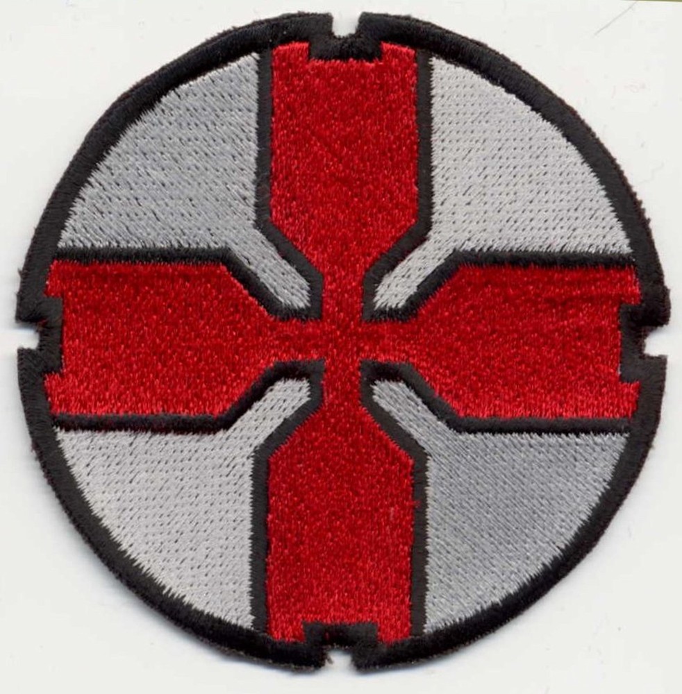 Starship Troopers Large Fully Embroidered 3" Red Cross Patch w/HOOK Backing