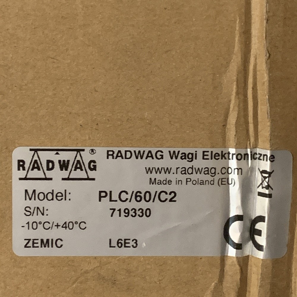 Radwag PLC 60/C2 High Capacity Platform Bench Scale Platform New No Box