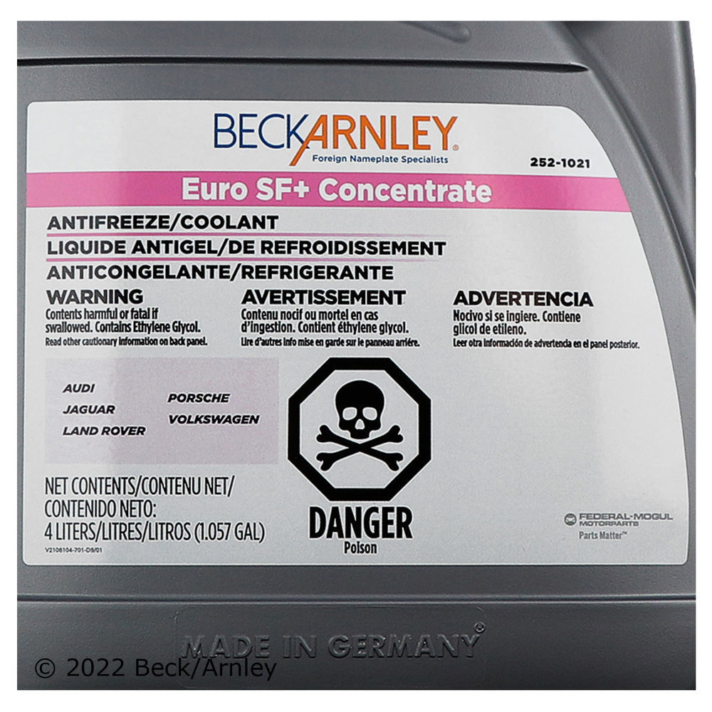 Anti-Freeze Beck/Arnley 252-1021