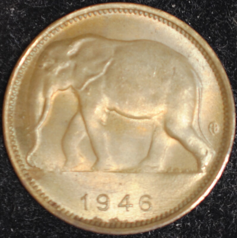1946 Belgian Congo Franc Very Choice UNC