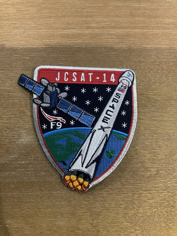 JCSAT-14 FALCON 9 F9 SPACEX MISSION PATCH