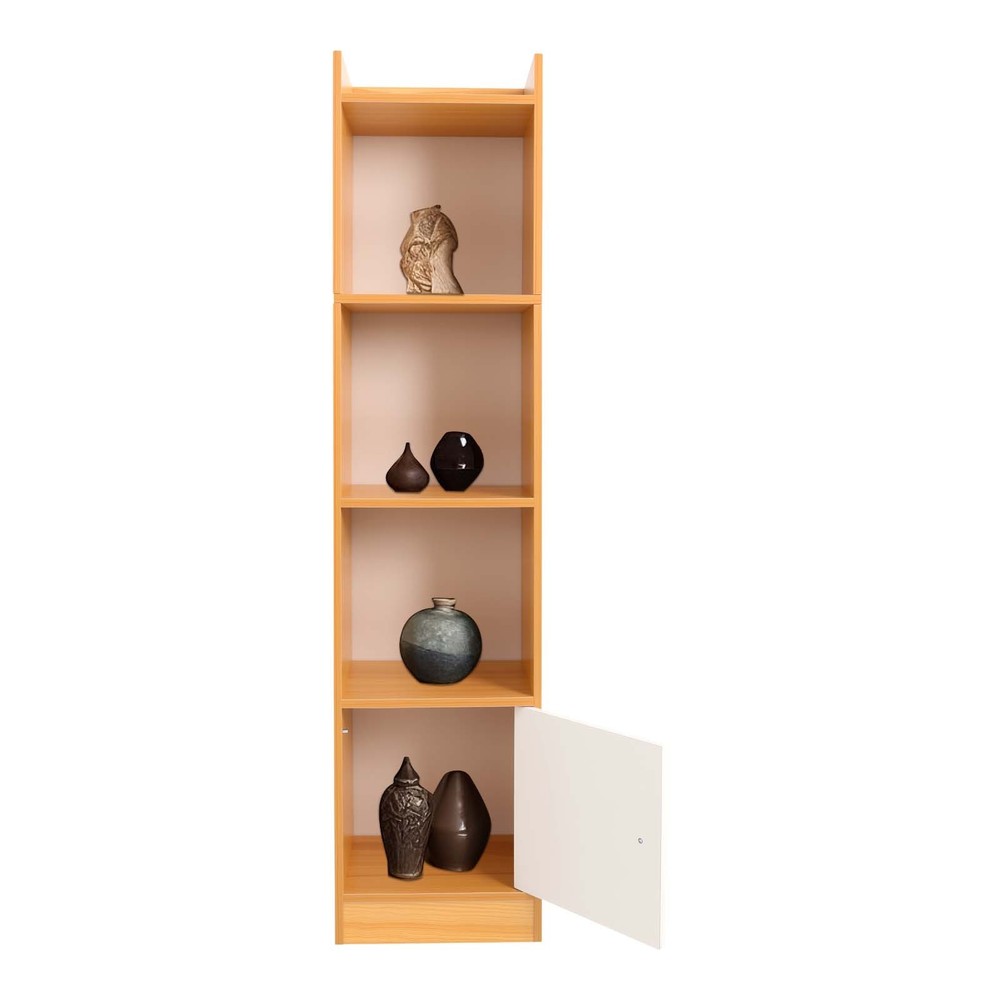 4-Tier High-Density Board Storage Cabinet, Space-Saving Modern Design Organizer