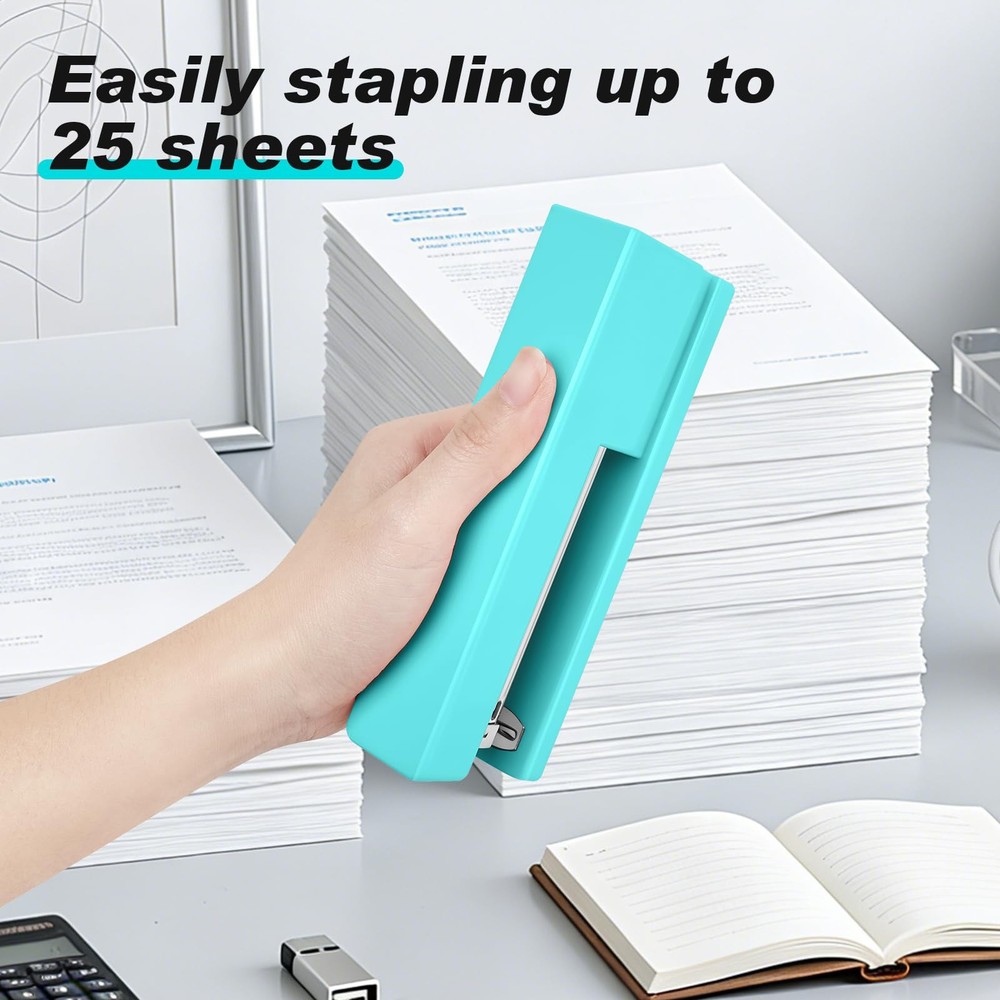 Office Desktop Stapler - 25 Sheet Capacity with 830 Staples and Staple Remove...