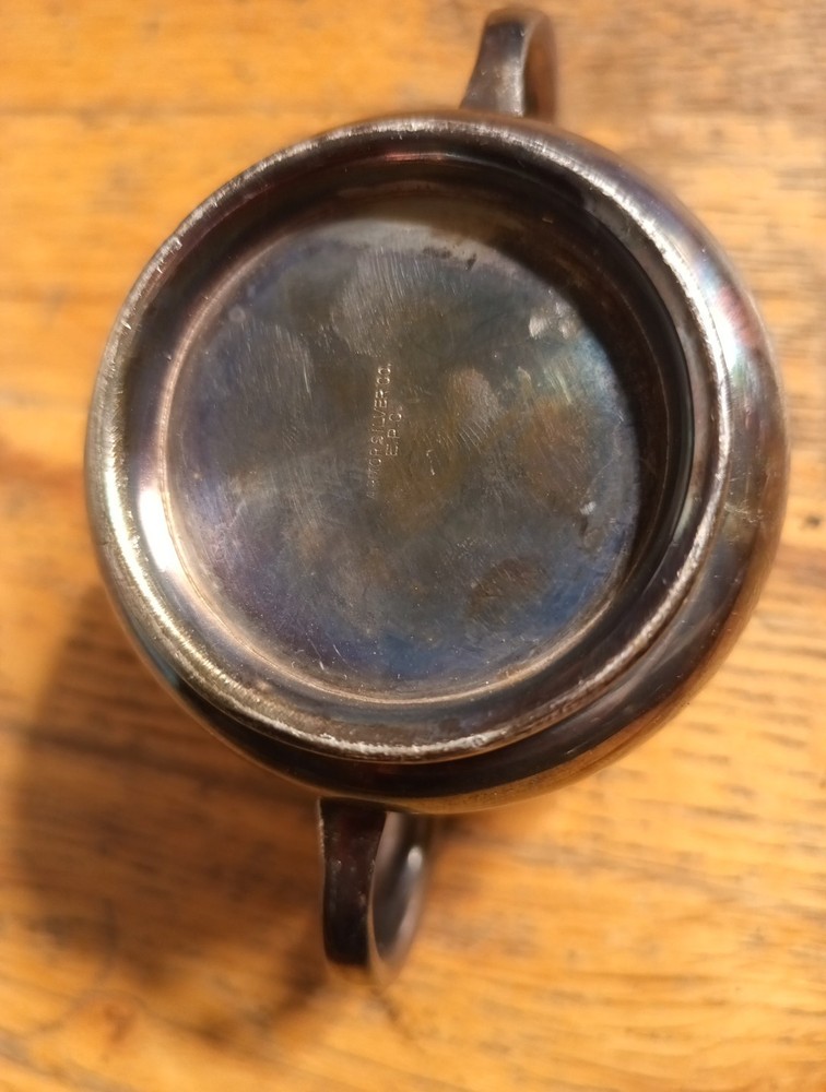 Armor Silver Co EPC (Electroplated copper) Silver Plated Sugar Bowl