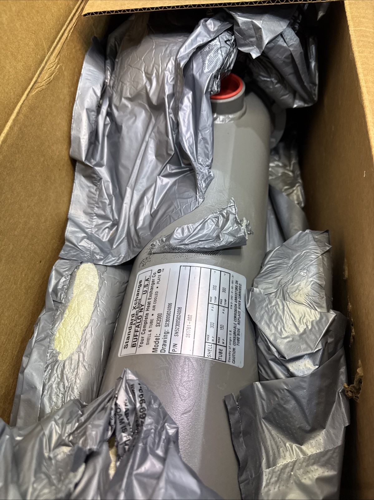 NEW* XYLEM STANDARD XCHANGE SN523005024006 Heat Exchanger SX2000 261761-002