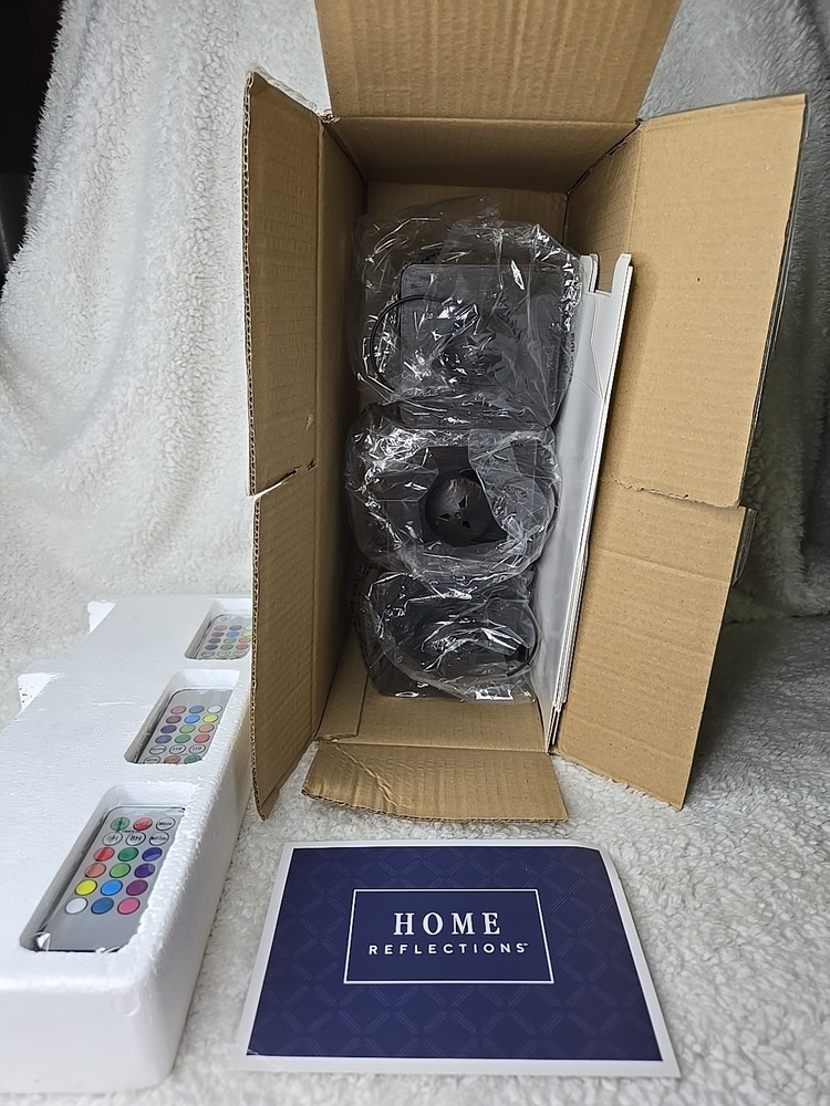Home Reflections S/3 Mini Lanterns with Remote & Gift Boxes Bronze Color
