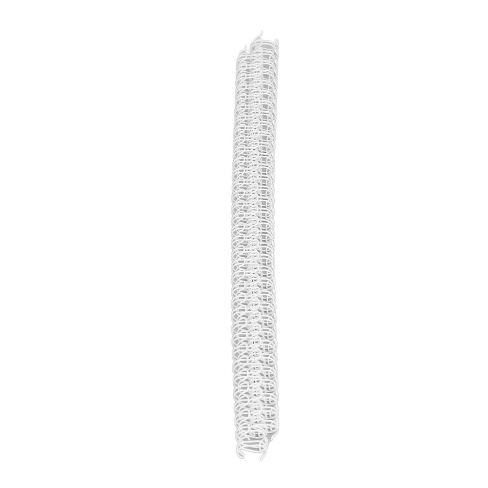 White 100x Double Loop Wire Binding Spines 34 Teeth 3:1 Pitch 7.9mm Diameter 40