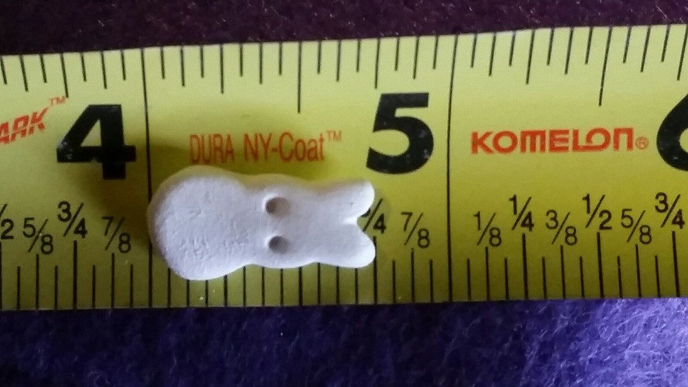 Ceramic Bisque~ Ready to Paint ~~(5)~~Hand Made ~~ Mini Marshmallow Bunnies
