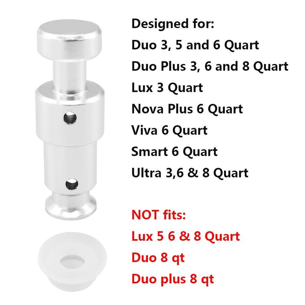 Replacement Float Valve for Instant Pot Duo 2 Float Valves 4 Silicone Caps