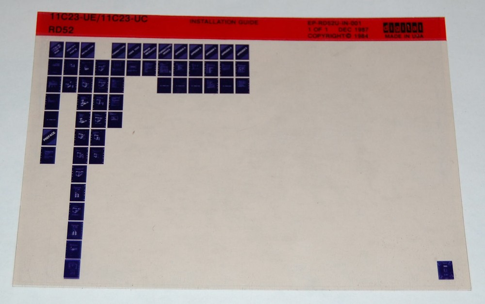 DEC 11C23-UE/11C23-UE RD52 Installation Guide, Microfiche