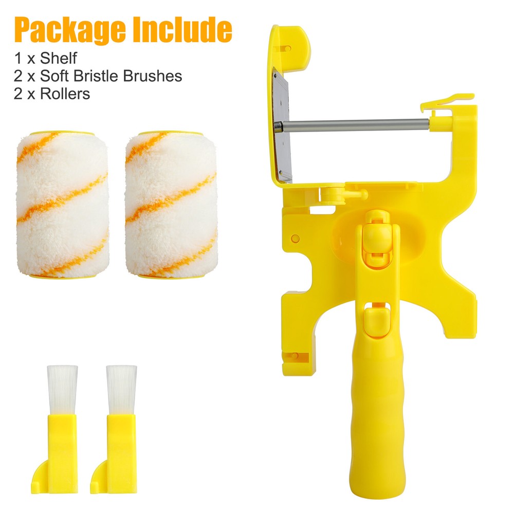 Multifunctional Clean-Cut Paint Edger Roller Brush Safe Tool Wall Corner Ceiling