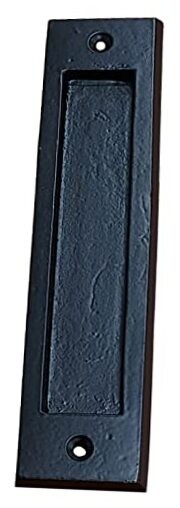 Finger Pull - Flush Pull, Easy Mount Modern Smooth Sliding Door 7 Inch Black