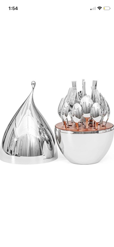 Silverware Set with Waterdrop Storage Organizer, Luxury 20 Piece Flatware Set