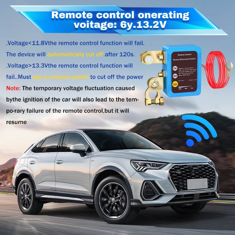 Remote Control Car Battery Switch Disconnect Power Kill Master Isolator Cut Off