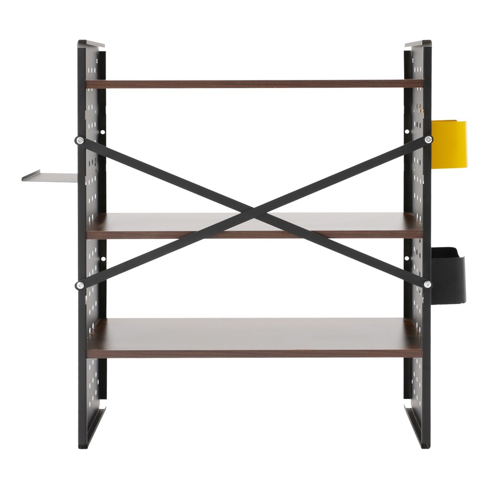 Desktop Bookshelf Desk Storage Organizer Computer 3-Tier Desk Shelf Display Rack