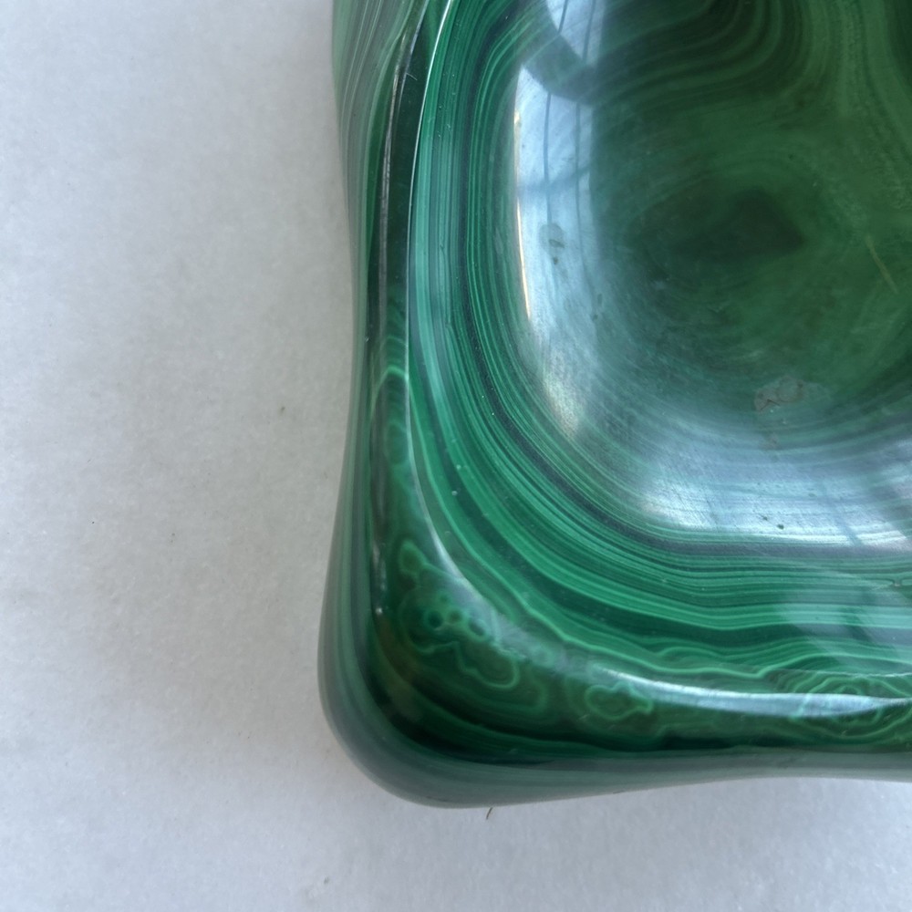 Natural Malachite Polished Bowl