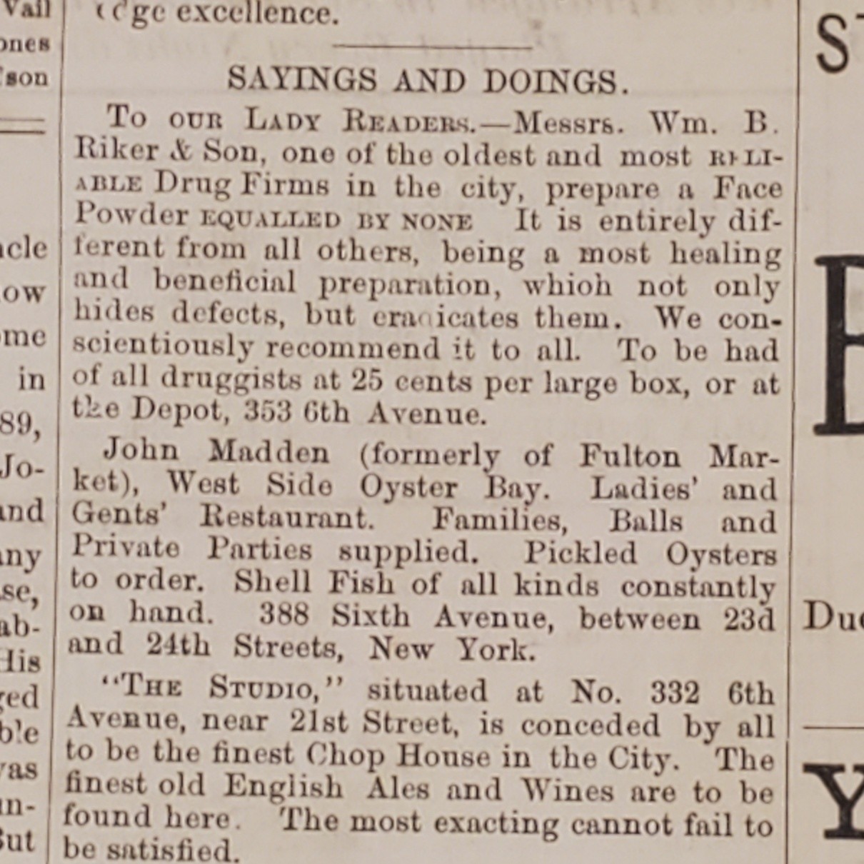 5159----1878 Booth's Theatre program NYC - Uncle Tom's Cabin
