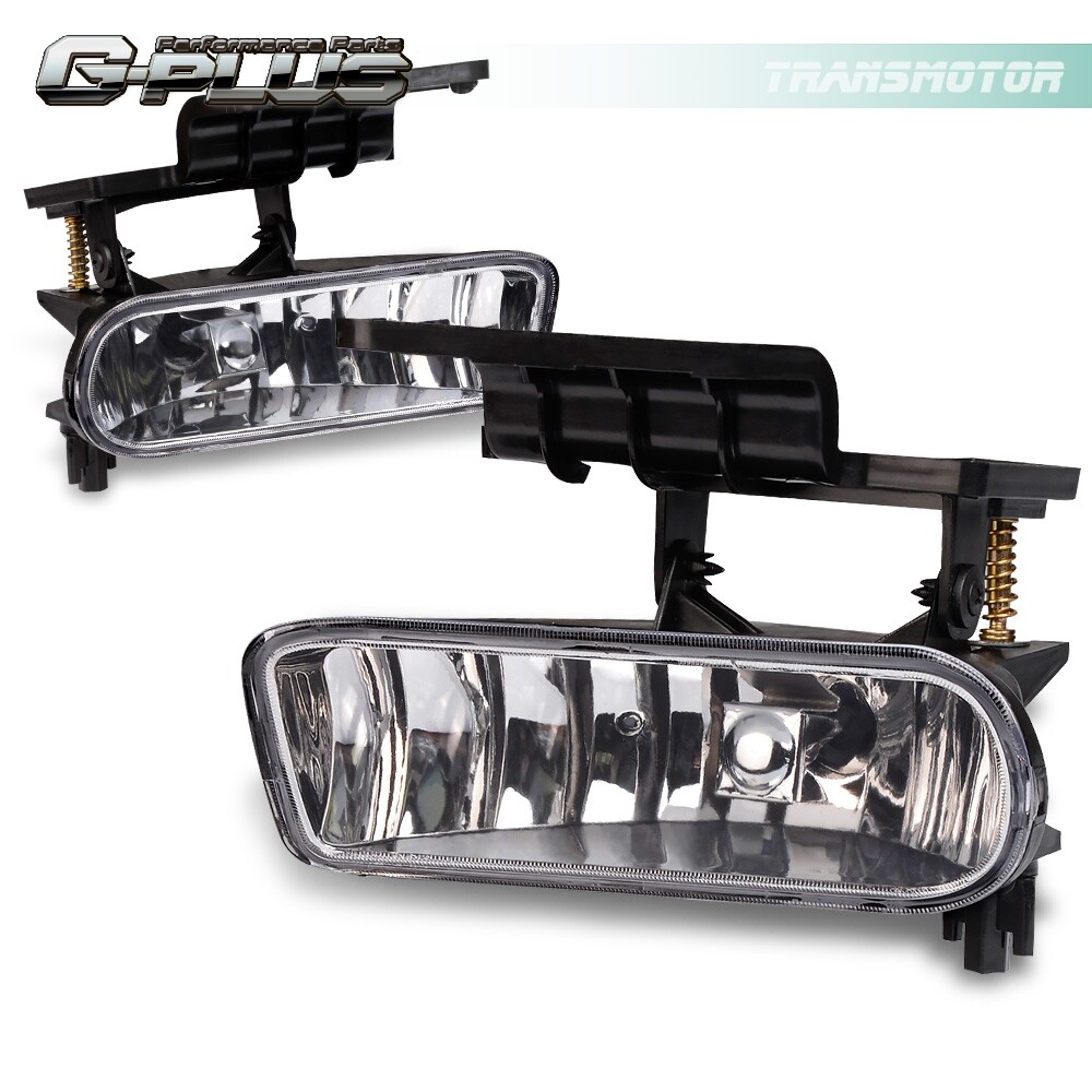 Fits For 00-06 Chevy Suburban/ Tahoe Clear Bumper Fog Lights Driving Lamps