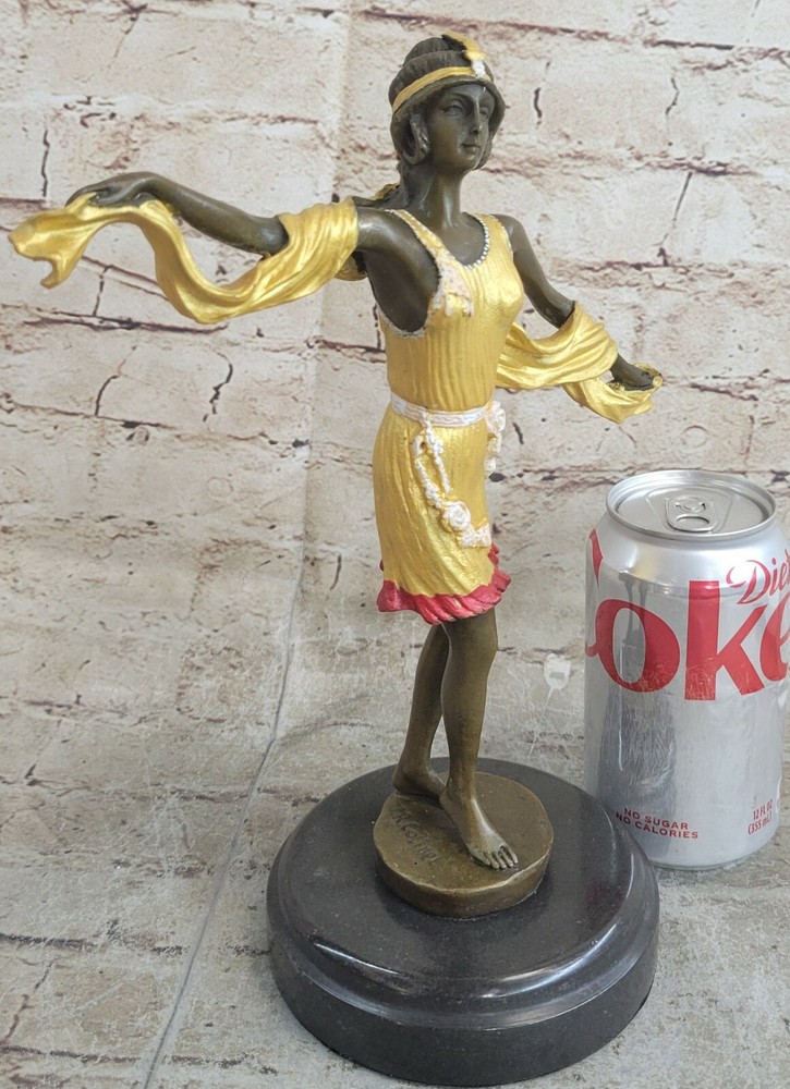 100% Solid Bronze Sculpture After Claude Mirval Lost Wax Method