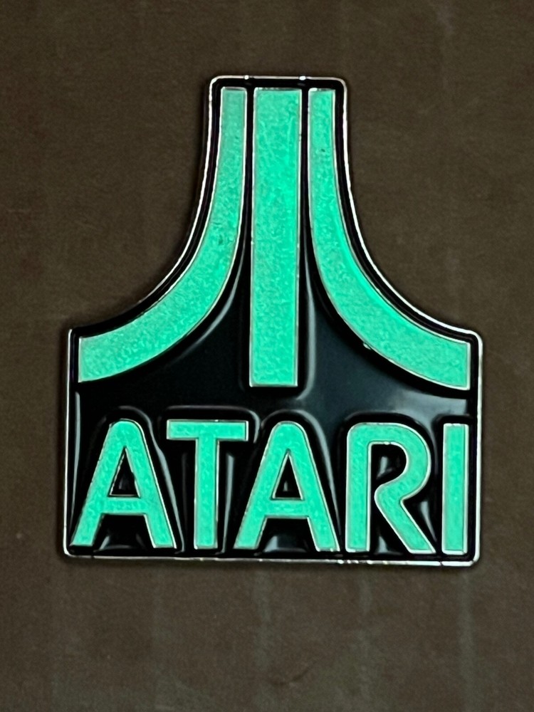 *NEW* Atari Logo glow-in-the-dark lapel pin