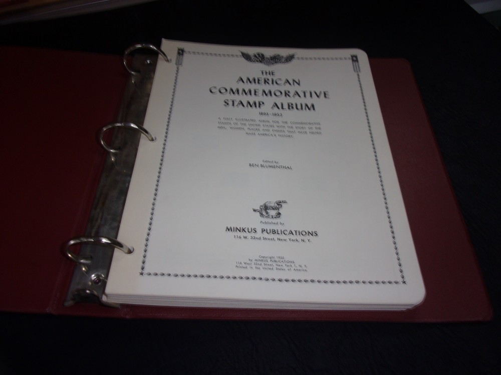 KAPPYSSTAMPS MINKUS 3 RING BINDER PAGES 1893-1952  CLEAN NO STAMPS