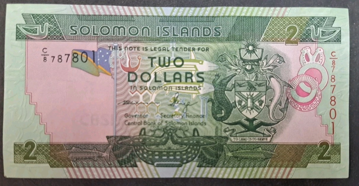 (2011) Solomon Islands 2 Dollars P25(2), C8-787***