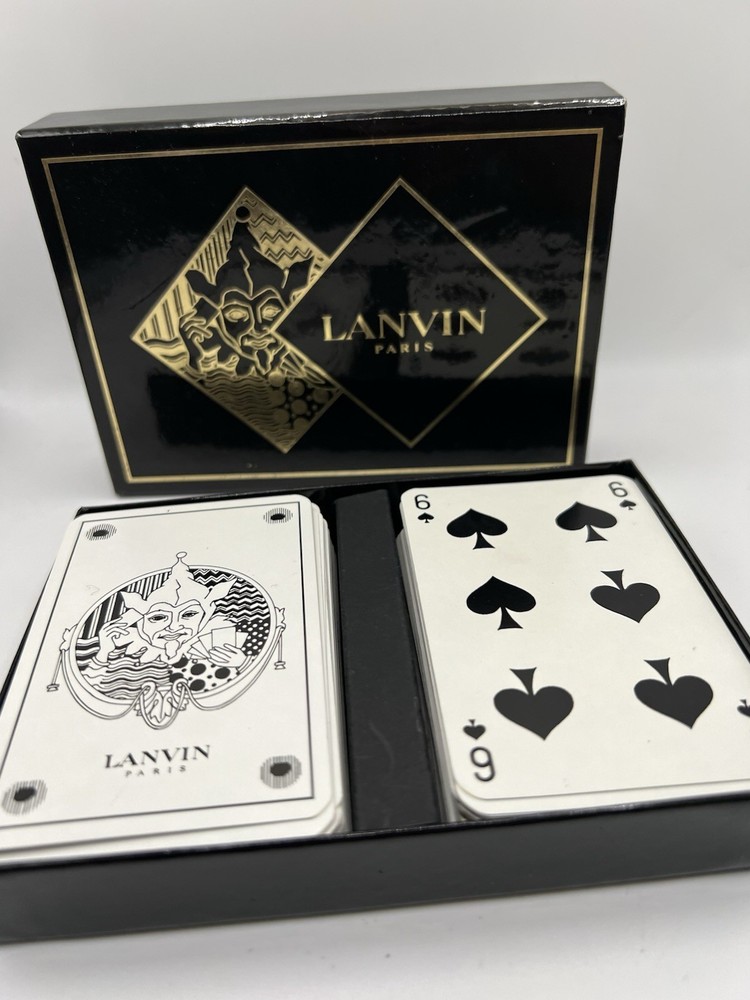 Lanvin Paris 2 Complete Playing Cards Set