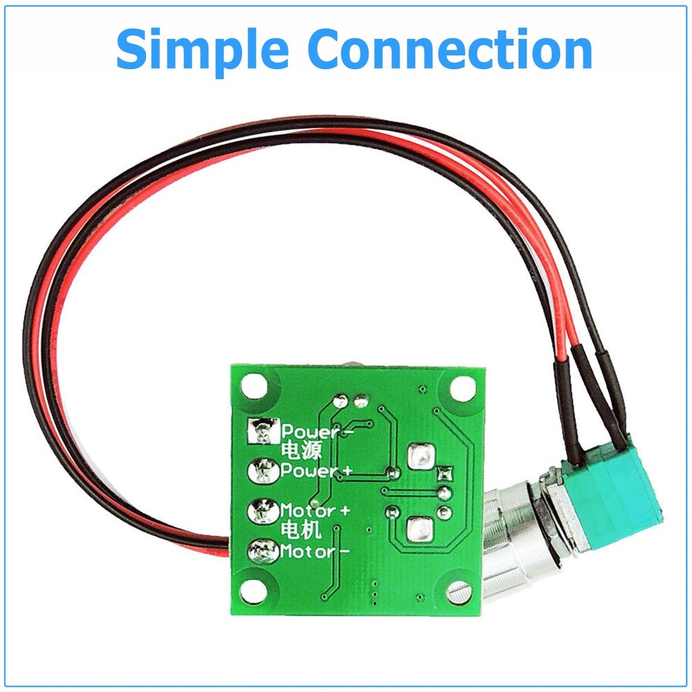 6V 12V 2A 30W DC Motor Speed Controller PWM Adjustable Variable Driver Switch