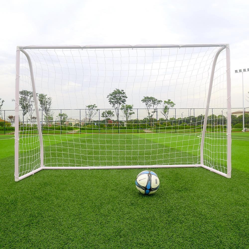 Portable Soccer Goal Net PVC Frame Backyard Football Training Set 8x5 FT