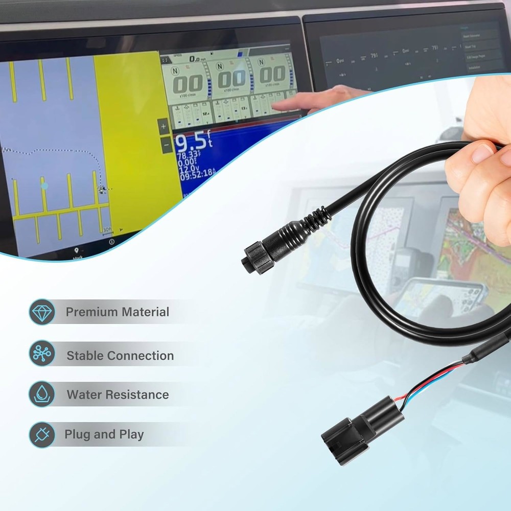 010-12770-00 Adapter Cable for Garmin J1939 Equipped GPSMAP Chartplotters, 3ft