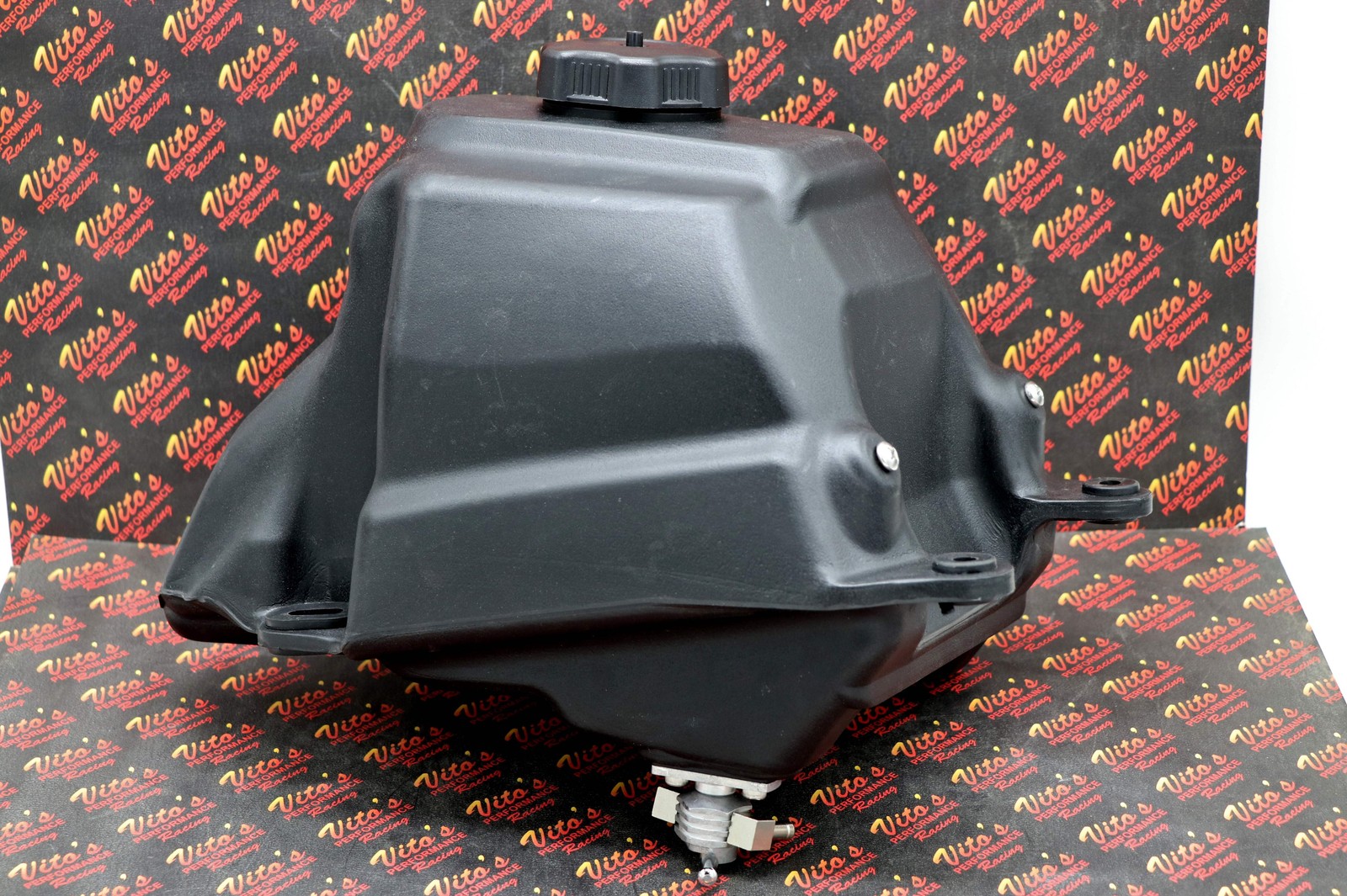 NEW Yamaha Banshee GAS TANK + fuel cap + Vito's dual outlet HIGH FLOW PETCOCK
