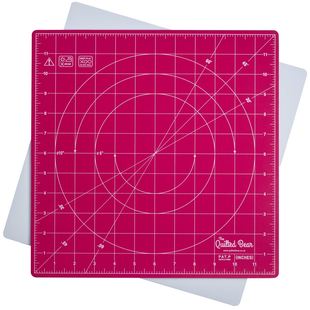 12x12" Rotating Cutting Mat Locking & Rotating Self-Healing Cutting Board
