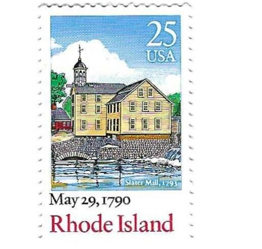 STAMP US SCOTT 2348 "Rhode Island Slater Mill" 25 CENT 1990 MNH