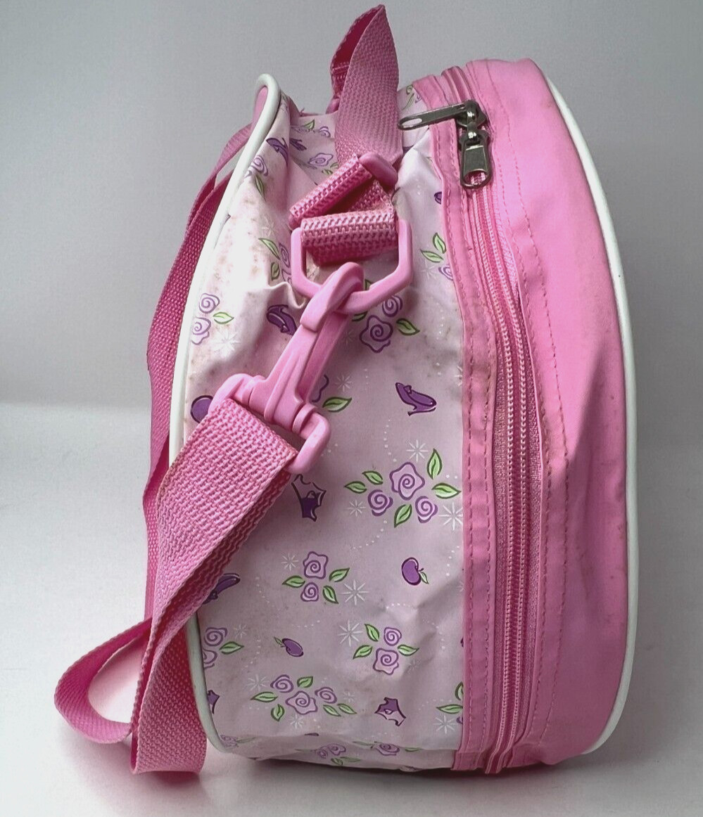 Disney Princess Girls Pink Tote Purse Carry On Adjustable Strap