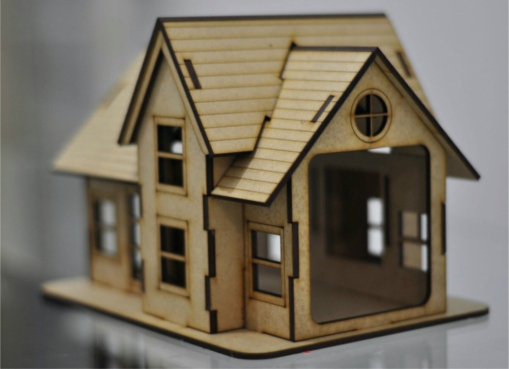 5 Different-House-Laser Cut vector DXF CDR Ready Files***