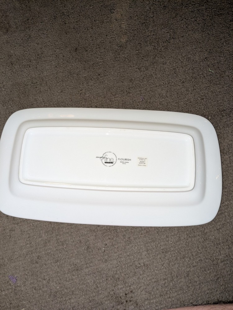 Lenox Flourish Rectangular Tray 14" Length New Replacement Never Used