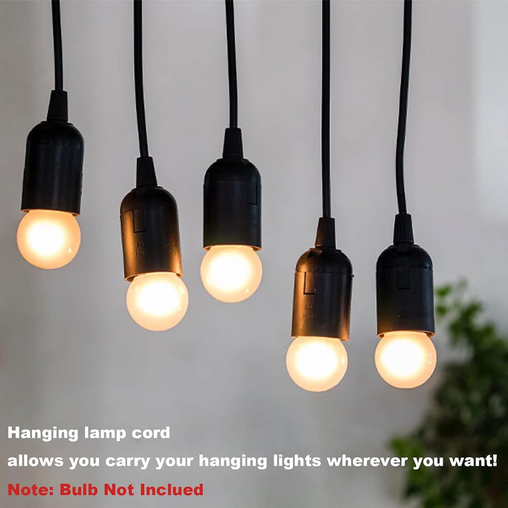 Plug in Hanging Light Kit, Retro Hanging Lights with Plug in Cord, E26 E27