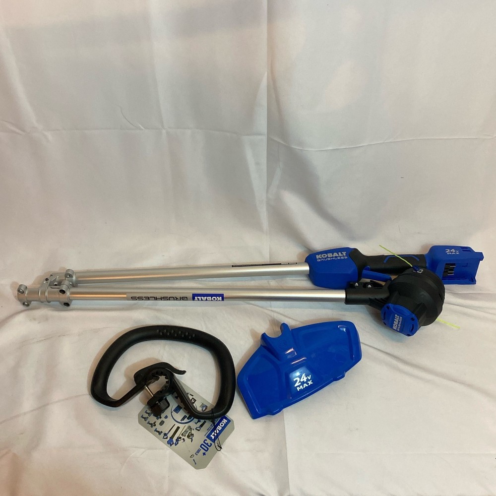 Kobalt 24V Brushless 12in String Trimmer Tool Only Blue/Silver