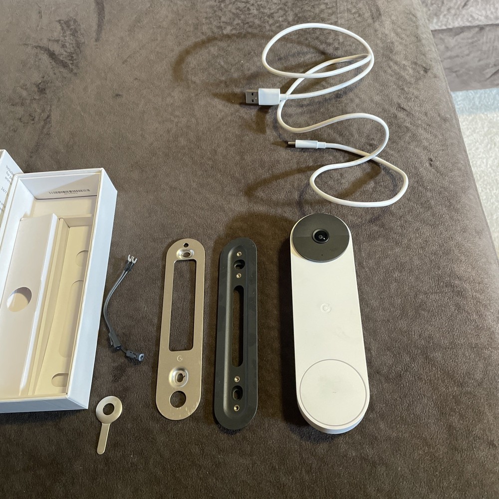 Google Nest Doorbell, Battery - Snow